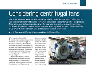 Considering centrifugal fans